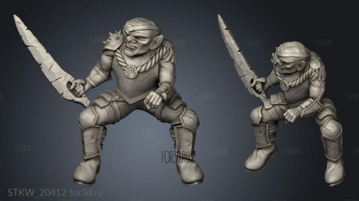 Warg Rider Chieftain goblin 3d stl модель для ЧПУ