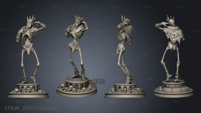 Stupid Sexy Lich Standing Huge Pinup Base 3d stl модель для ЧПУ