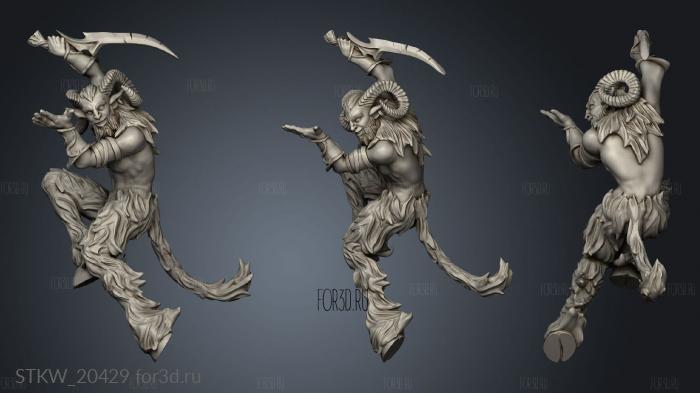 Forest Agandel Satyr stl model for CNC