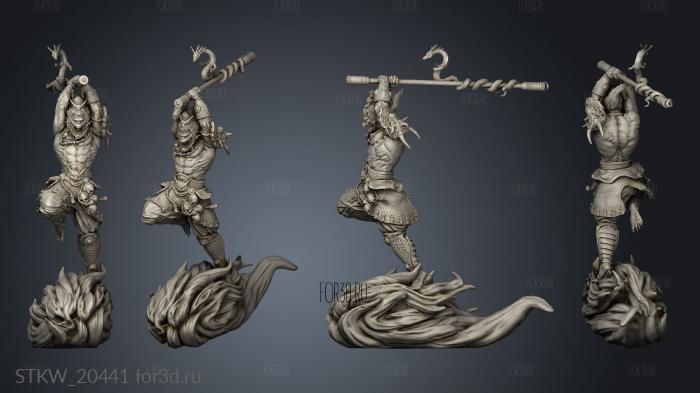 Sun Wukong 3d stl модель для ЧПУ