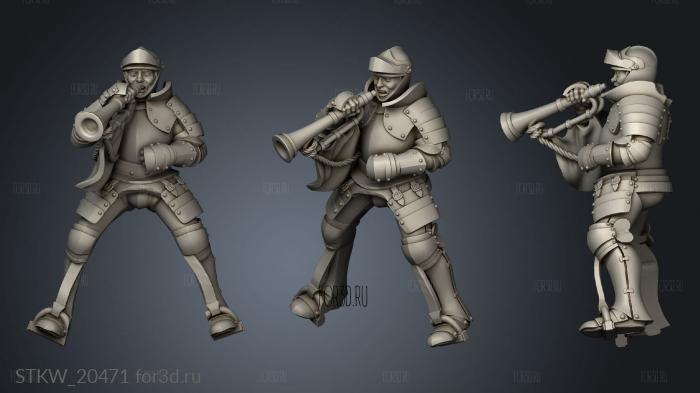 KNIGHT MUSICIAN 3d stl модель для ЧПУ