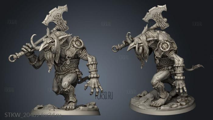 Smart Wood Troll Hunter stl model for CNC