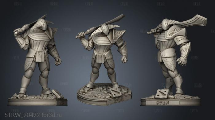 Sven Dota 3d stl модель для ЧПУ