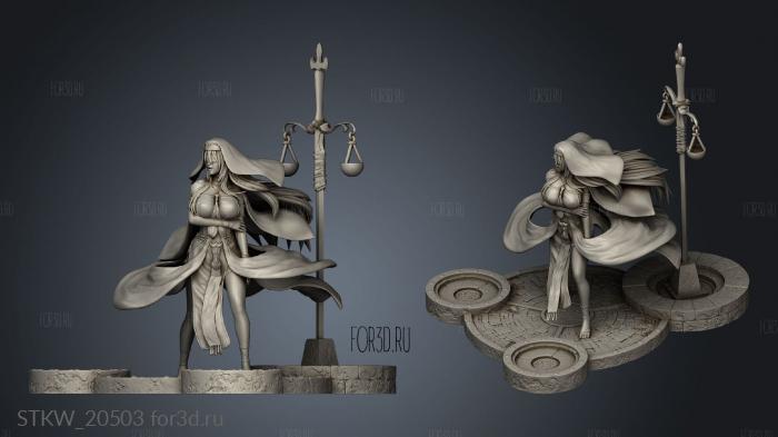 Sword Maiden ONE Two stl model for CNC