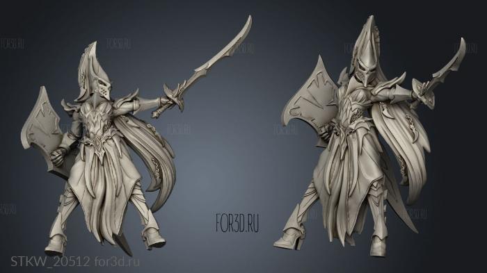 Sword Women Swordwoman 3d stl модель для ЧПУ