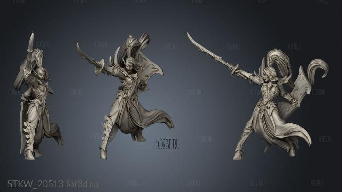 Sword Women Woman Boss stl model for CNC