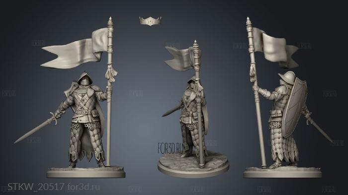 Swordsman the Realm stl model for CNC