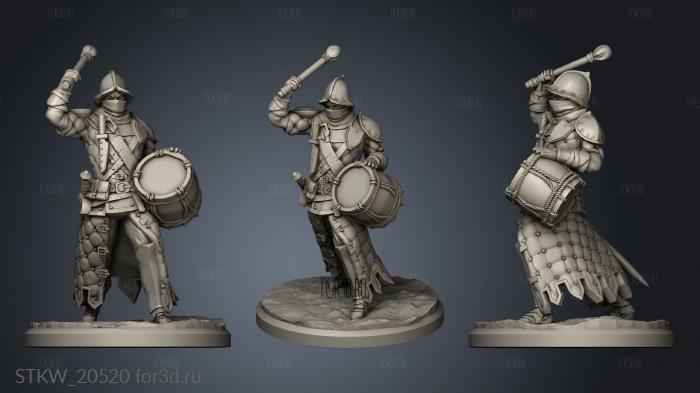 Swordsman the Realm stl model for CNC