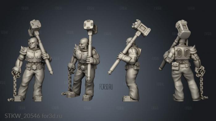 cyber barbarian stl model for CNC