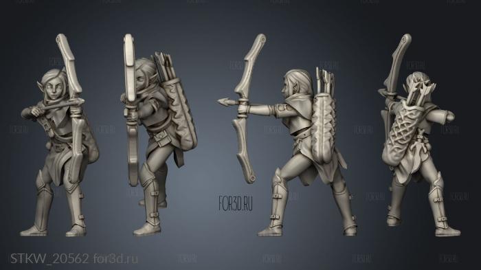 elf archer stl model for CNC