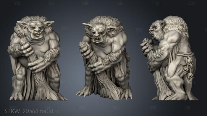 fat troll stl model for CNC