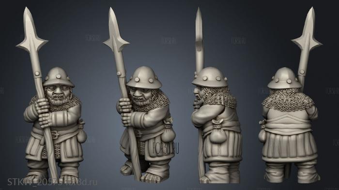 guard halfling stl model for CNC