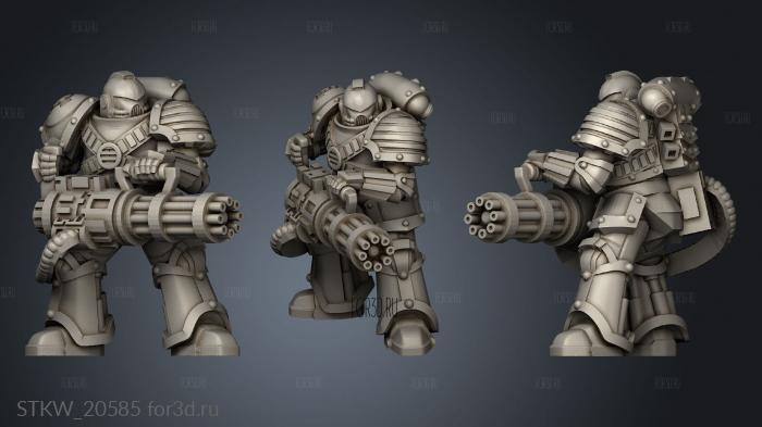 Knight gatling gun 3d stl модель для ЧПУ