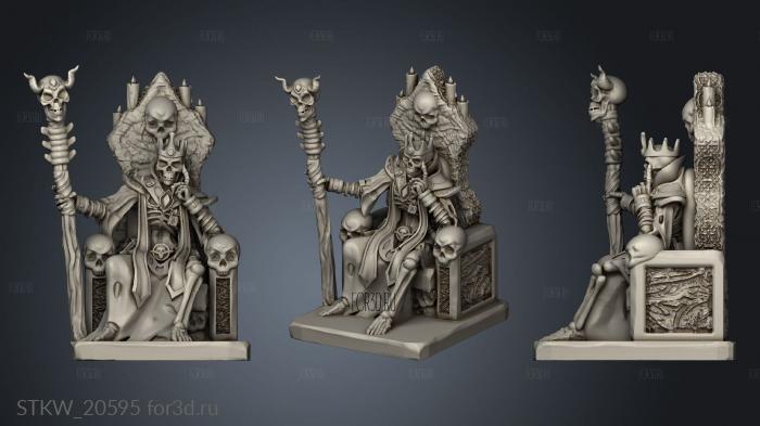 lich sit on throne 3d stl модель для ЧПУ