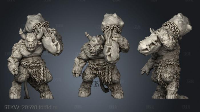 minotaur siege 3d stl модель для ЧПУ