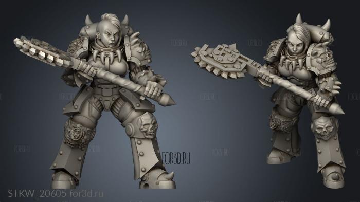 Rebel knight stl model for CNC