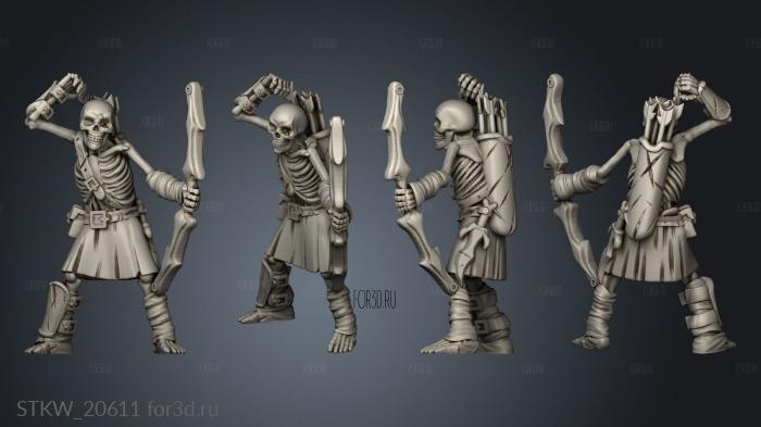 skeleton bowman stl model for CNC