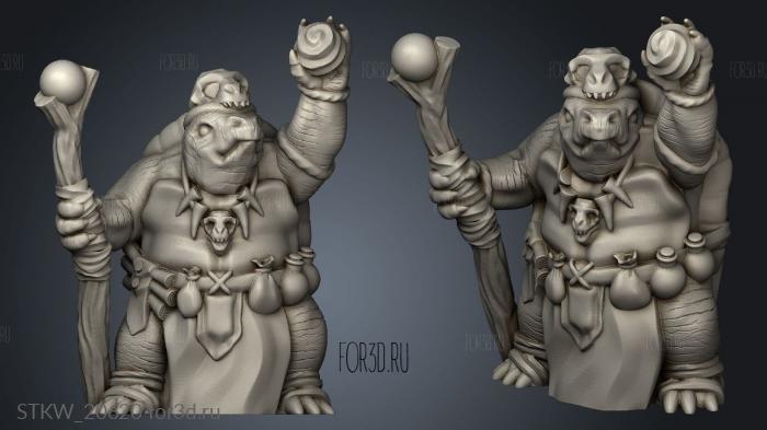 Turtle shaman stl model for CNC