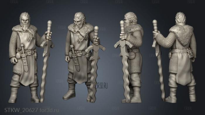 Warrior fur mantle 3d stl модель для ЧПУ