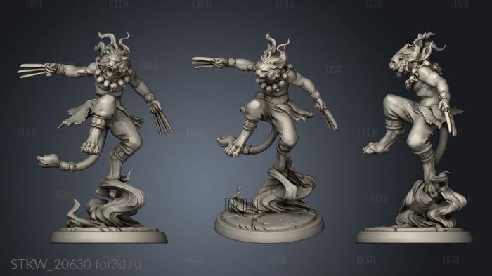 Tabaxi stl model for CNC