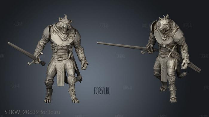 Tabaxi Female Male 3d stl модель для ЧПУ