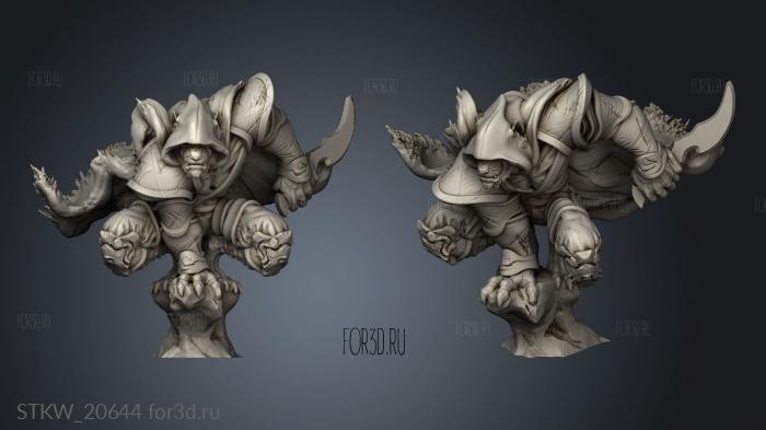 Tabaxi Rogue Male stl model for CNC