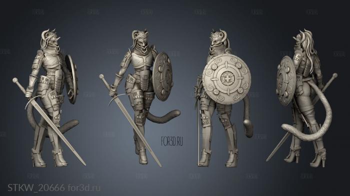 Sheeba Tigress Warrior 3d stl модель для ЧПУ