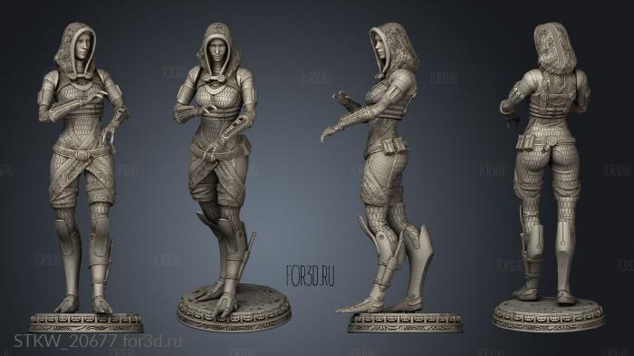 Tali Zorah From Mass Effect stl model for CNC