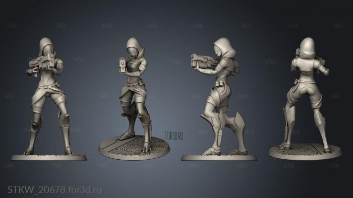 Talizorah From Mass Effect Trigo Clay figurine stl model for CNC