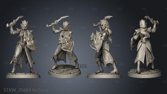 Talon Champion Spider Priestess Guard stl model for CNC