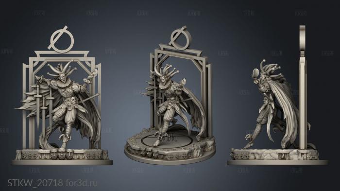 Tarot The Fool arch stl model for CNC