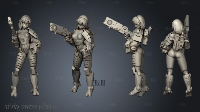 Female Breacher stl model for CNC