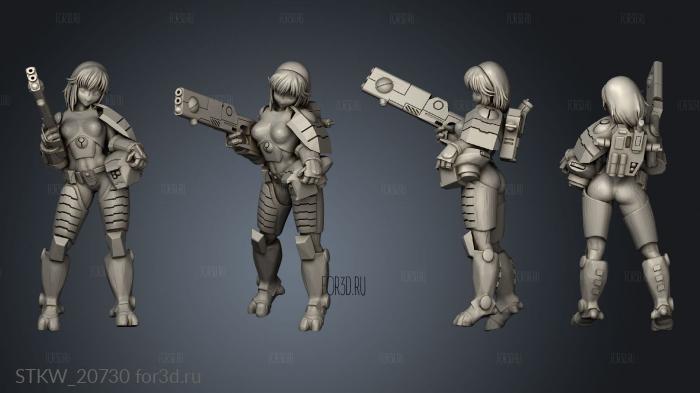 Female Breacher stl model for CNC