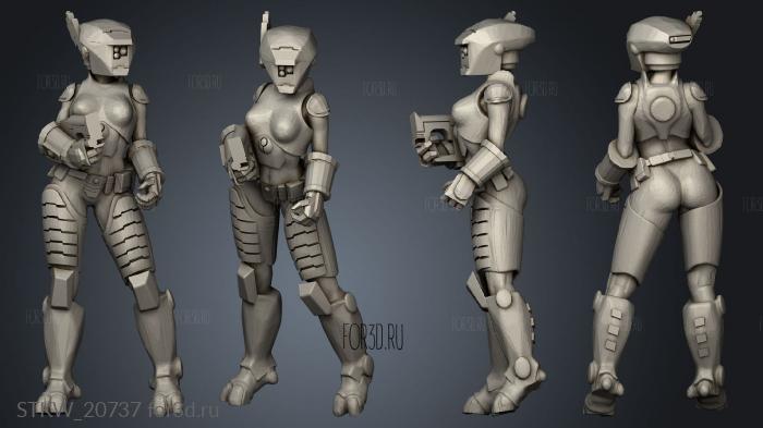 Female Breacher stl model for CNC