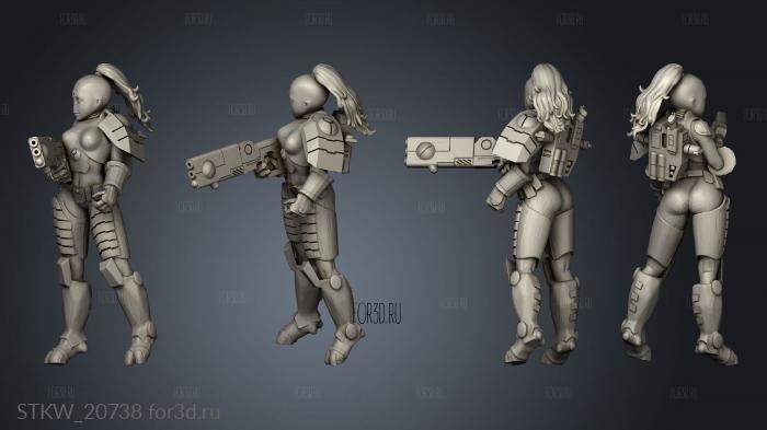 Female Breacher Different stl model for CNC