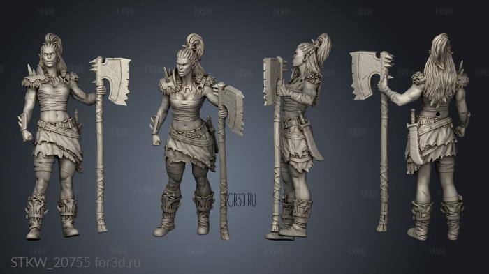 Tavern Heroes Vanchu stl model for CNC