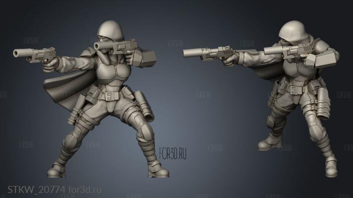 Black Ops Unit guardsmen ghost stl model for CNC