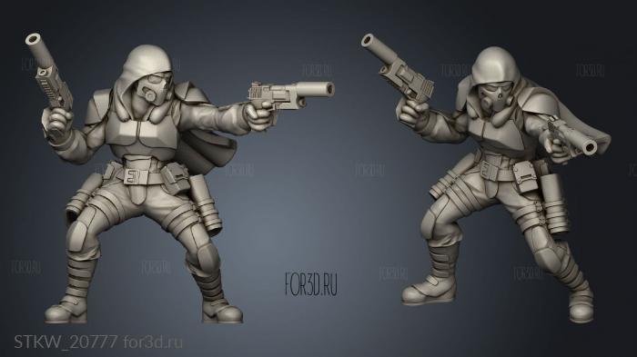 Black Ops Unit guardsmen ghost stl model for CNC