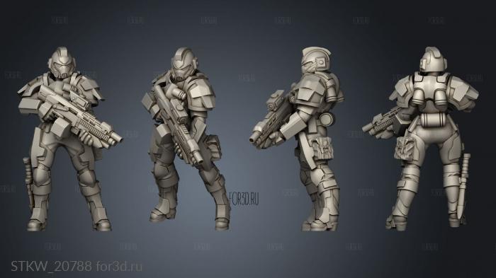 Knights female tempest knight 3d stl модель для ЧПУ