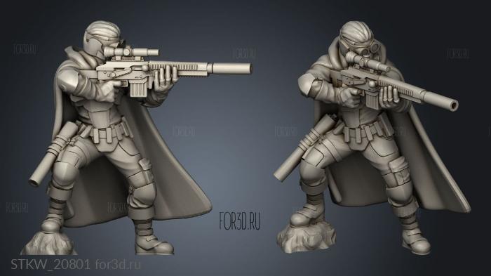 Sniper stl model for CNC