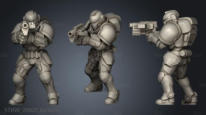 Soldier gun 3d stl модель для ЧПУ