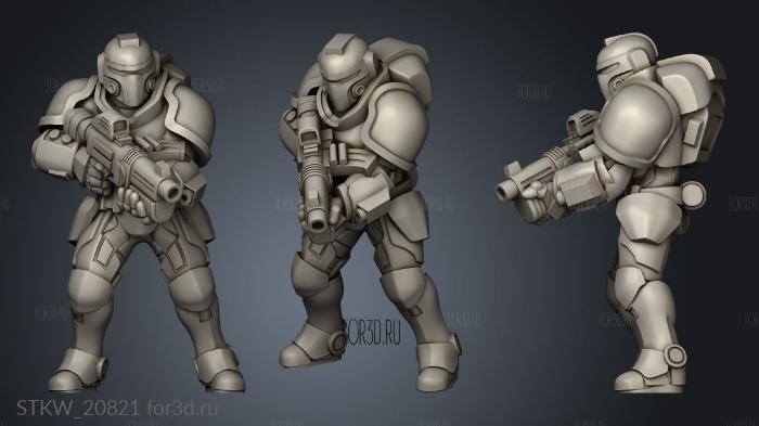 Soldier Rifle 3d stl модель для ЧПУ