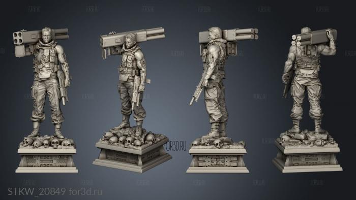 Terminator 3d stl модель для ЧПУ