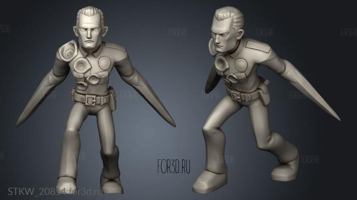 Terminator Set stl model for CNC