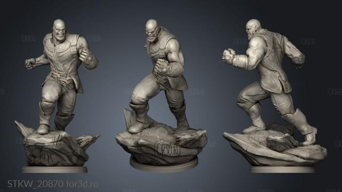 Thanos in Action stl model for CNC