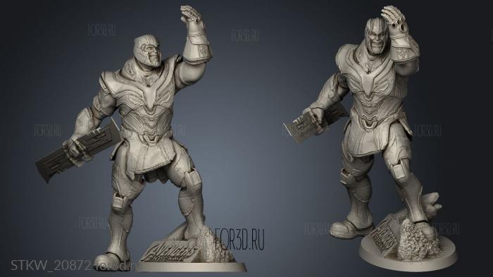 Thanos reparada stl model for CNC