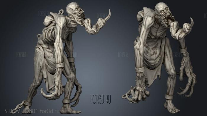 Bloodfiends stl model for CNC