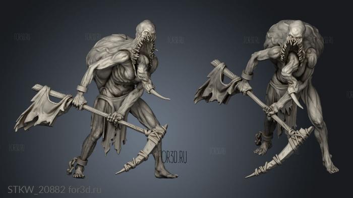 Bloodfiends stl model for CNC