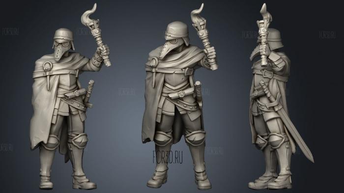 Witch Hunter01 stl model for CNC