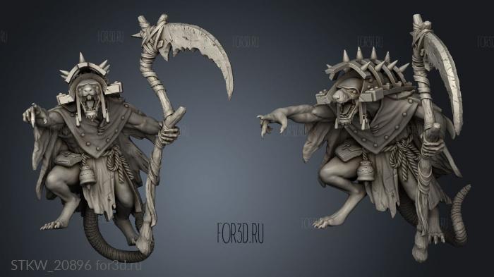 Plague Chanter Scythe 3d stl модель для ЧПУ